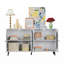 Buffet décoratif avec portes en acrylique, armoire de rangement autoportante, table console, salle à manger, bureau, couloir-105493104