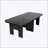Modern Black Wooden Nesting Coffee Table Set