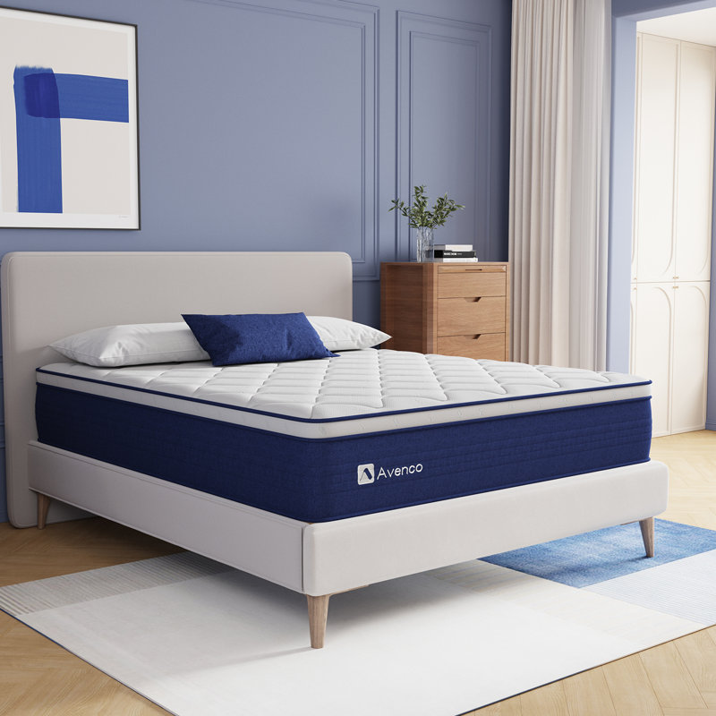 Matelas hybride en mousse viscoélastique gélifiée 14 po Avenco, Très grand californien