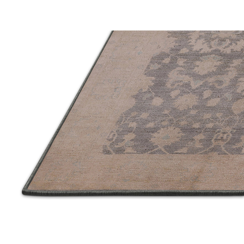 Tapis oriental gris / beige Maylin, Rectangle 5 pi x 7 pi