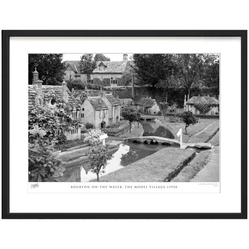 Bourton-on-the-Water, The Model Village C1950 by Francis Frith - Single Picture Frame Print, 60cm H x 80cm W x 2.3cm D