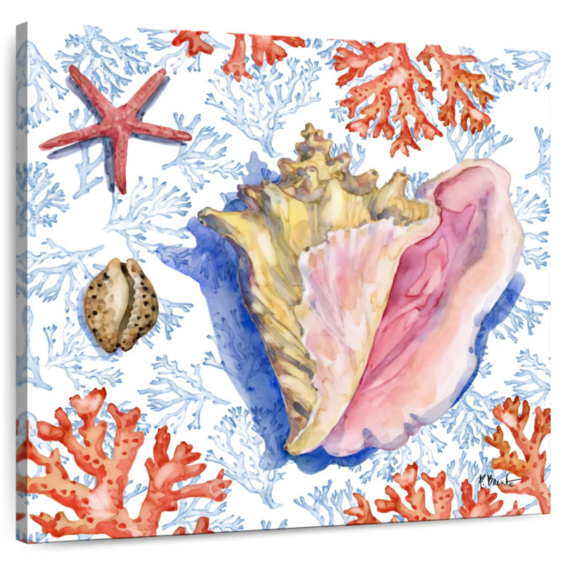 Coquillage Aletra Bahia corail III, H 10 po x l 10 po