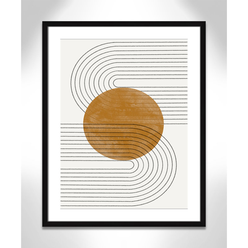 Échos courbés par Miuus Studio, 23.5'' W x 29.5'' H, Imprimé mat, Satin Black