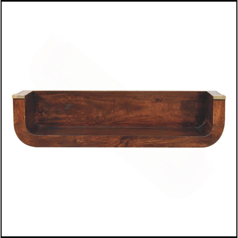 Console flottante en bois massif Indira