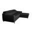 Alford Faux Leather Corner Sofa with Sleeping Function and Storage-409895124-409895121