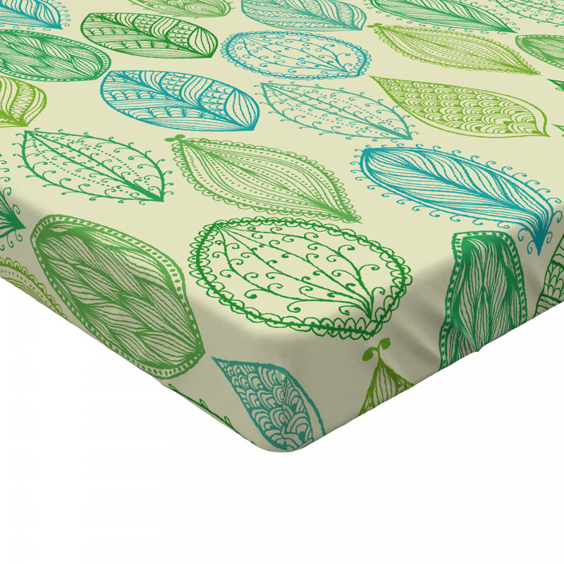 Microfiber Floral Fitted Sheet, Queen Fitted Sheet