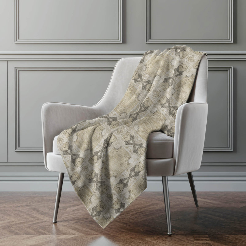 Jeté en sherpa Addison, Beige