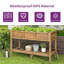 Jardinière surélevée de 29 po de hauteur avec tablette de rangement-1969263146