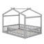 Structure de lit en bois avec clôture-914200448