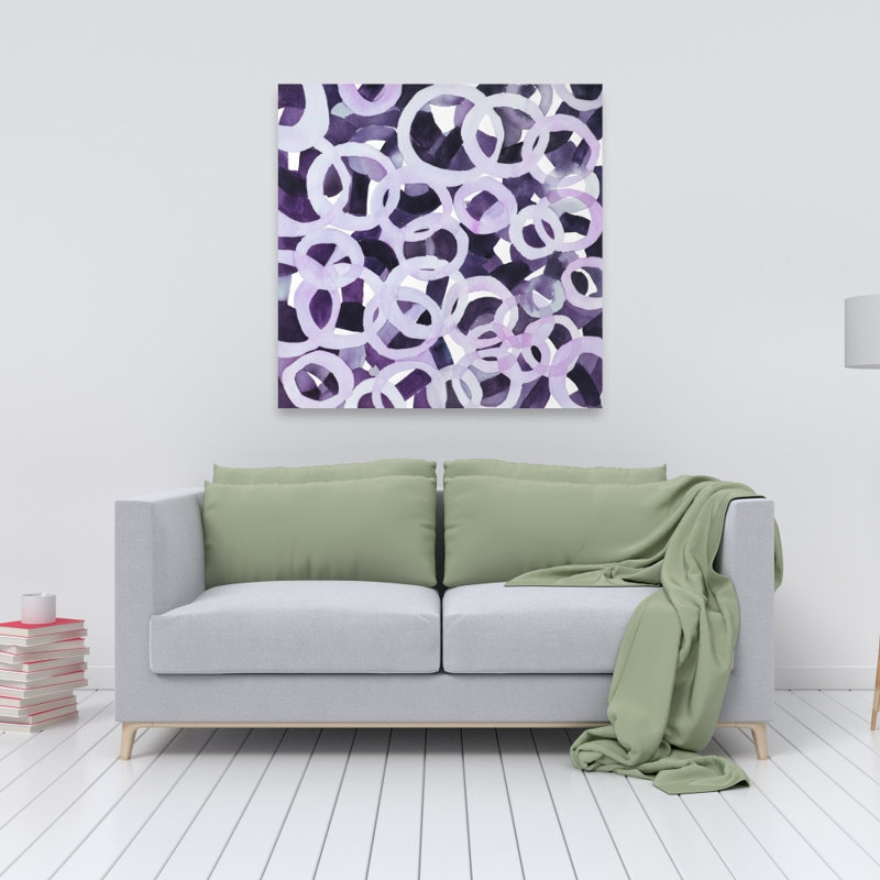 Abstrait cercles mauves abstraits
