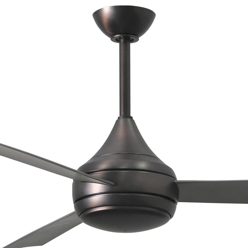 Donaire 52'' Ceiling Fan with LED Lights, Brushed Bronze, Brushed Stainless