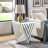 Crystal-Inlaid Mirror Side Table