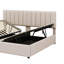 Luxurious Upholstered King Size Platform Bed With Hydraulic Storage Solution-795146076