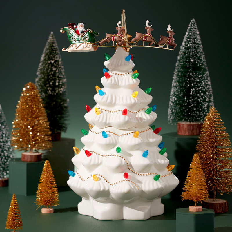 Treasured Traditions Tree With Flying Santa