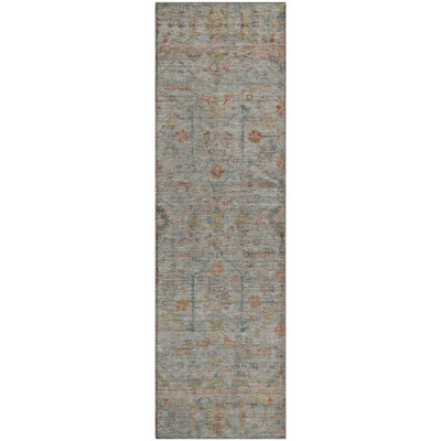Premium Machine Washable Ducote AMF1136 Global Rug