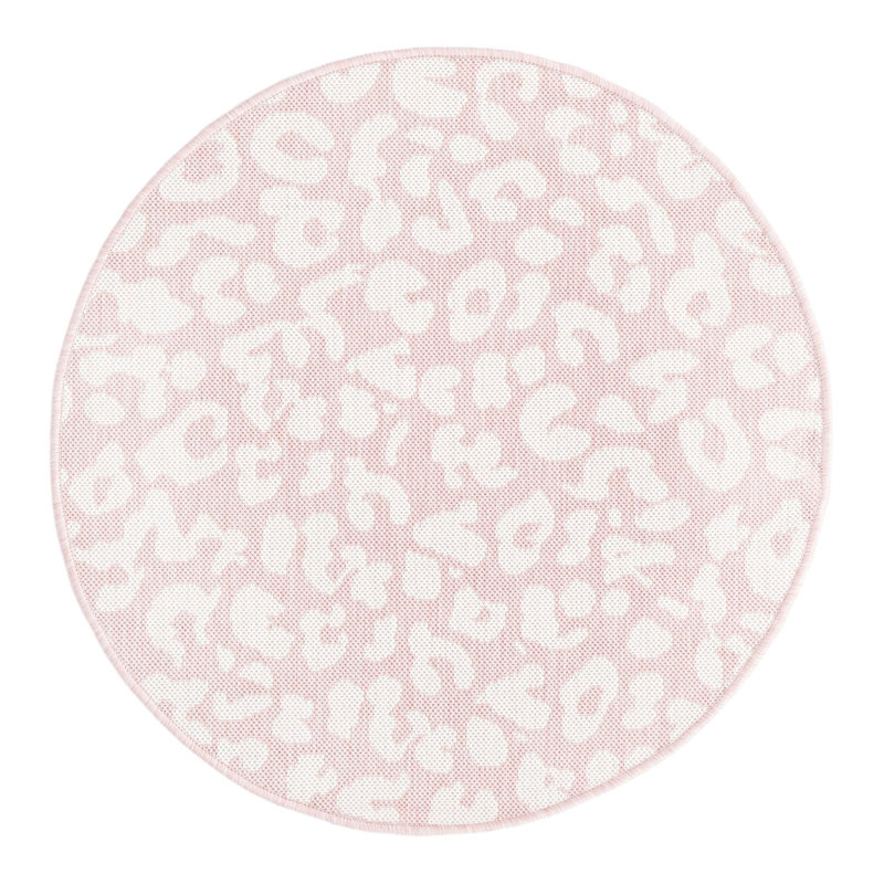 Animal Print Indoor / Outdoor Rug, Round 3'