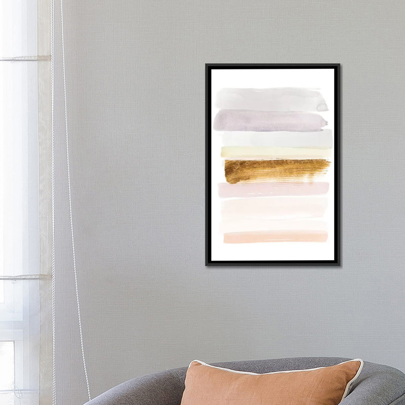 Pastel Sweep I by Grace Popp - Gallery-Wrapped Canvas Giclée, 26" H x 18" W x 1.5" D, Black Framed Canvas, No Mat