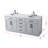 Ahner 72 inch Double Bathroom Vanity-1212331110