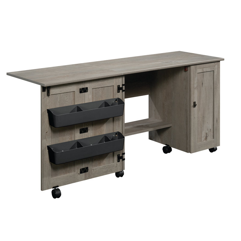Table de couture pliable avec roulettes St. Nicholas, Chêne mystique