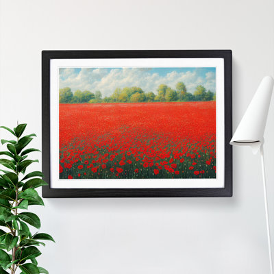 XH1022-9696X Vivacious Poppies Flowers - Single Picture Frame Print