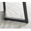 White Marble Effect Melamine Dining Table Black Legs & 6 Luxury Velvet Chairs Industrial Design-87462679