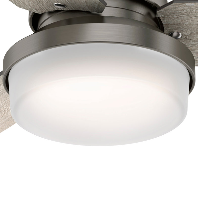 Sentinel 44" Brushed Slate Modern Ceiling Fan with LED Light