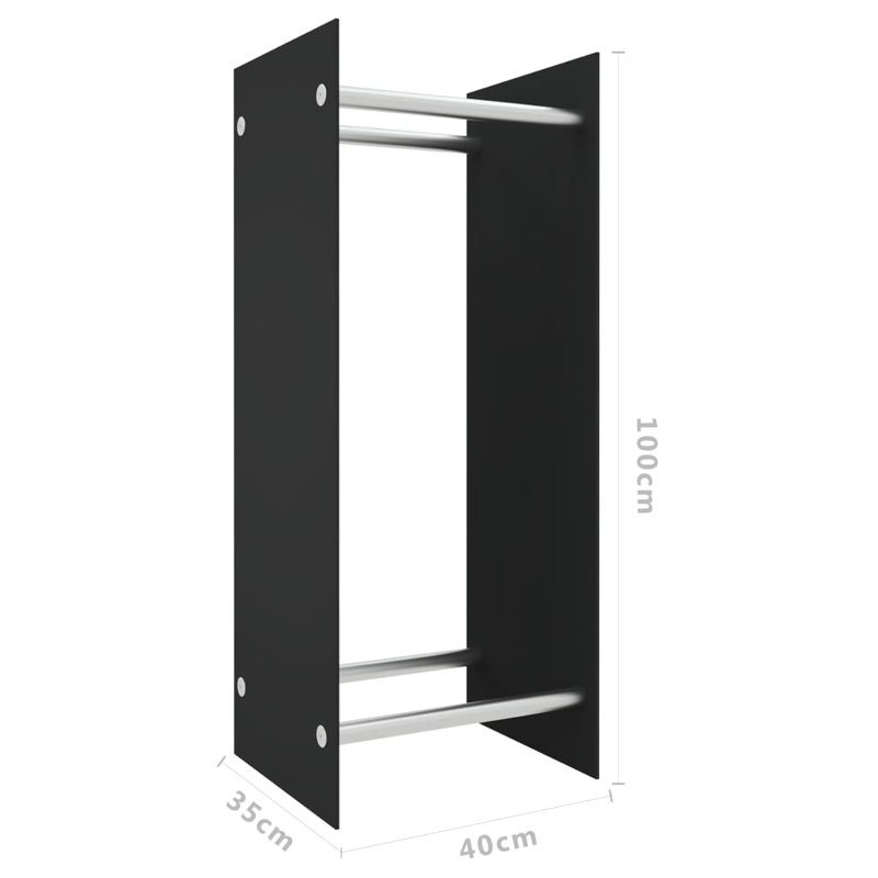 40 W Glass, Black