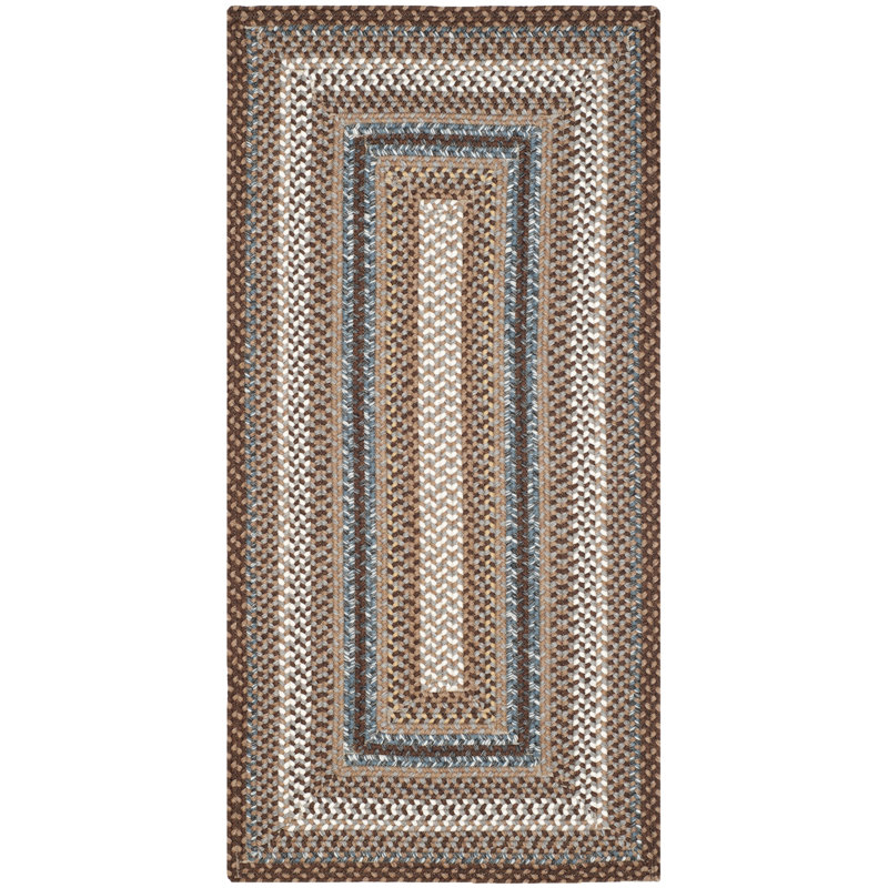 Tapis d'intérieur / extérieur géométrique tissé à la main Liptak, Rectangle 2 pi x 3 pi
