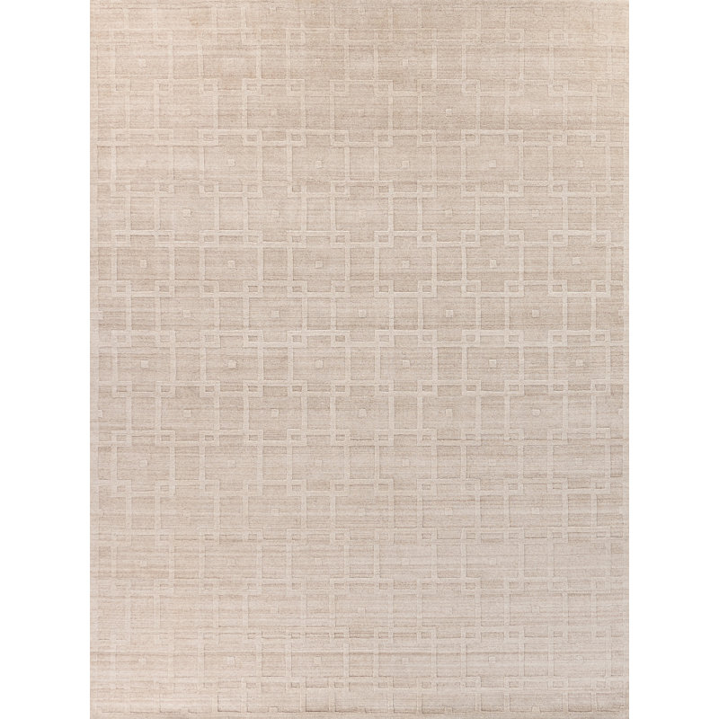 Castelli Hand Woven Wool Geometric Area Rug, Rectangle 8' x 10'