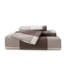 Ensemble de housse de couette en coton délavé à carreaux Buffalo brun et crème Buffalo-122815342-131180471
