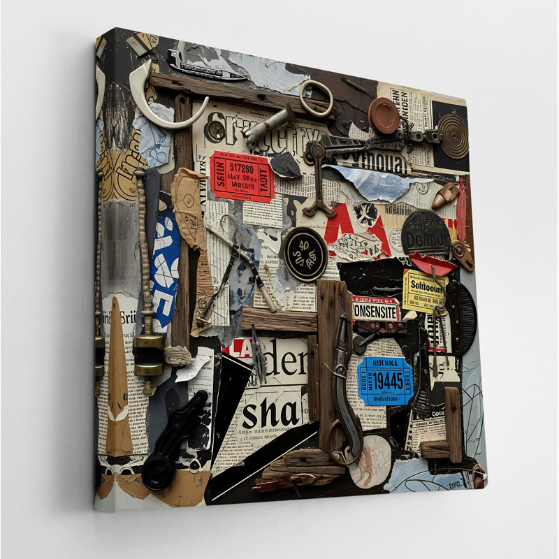 Assemblage Of Memory, 54" H x 54" W