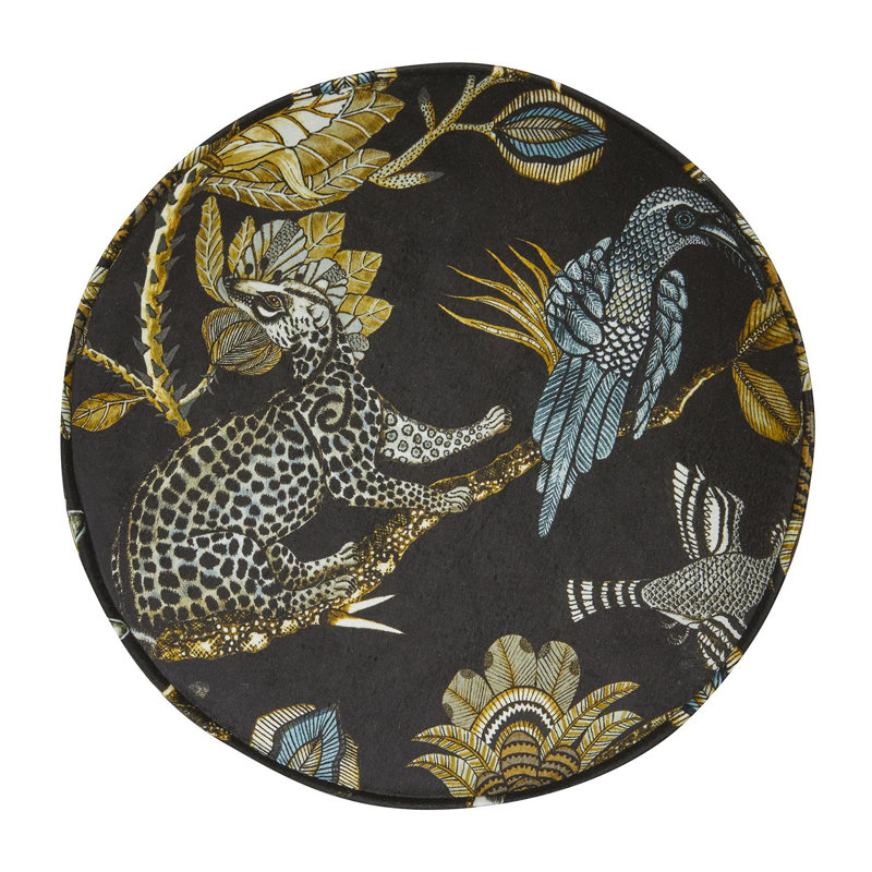 Ardmore 'Camp Critters' Velvet Pouf