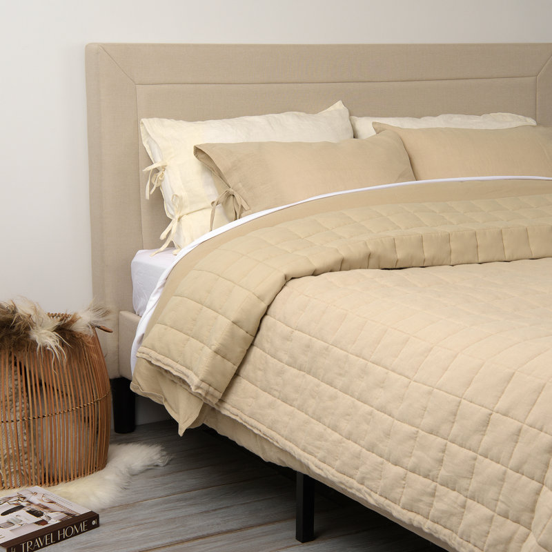 Hatley Quilt, King Quilt, Natural