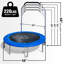 Mini trampoline rond 48 po avec poignée Sportspower