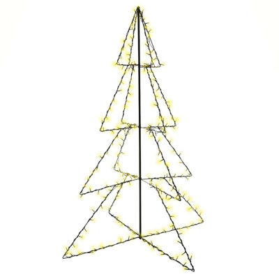 Christmas Cone Tree Artificial Xmas Tree with LEDs Christmas Lighting