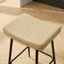 Tabouret de bar 26 po en similicuir rembourré sans dossier avec structure en métal-605070420-608381912