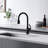 Stilleto Collection High-Arc Single Handle Kitchen/Bar Faucet with 2-Function Pull-Down Spout Sprayer - Matte Black-81655844