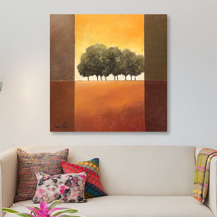 «Trees III», reproduction sur toile, H 37 po x l 37 po x P 1,5 po, Toile tendue, Pas de tapis