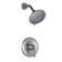 Single Handle 5-Spray Settings Shower Faucet With 6 In. High Pressure Rain Shower Head