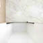Porte de douche pivotante avec cadre en aluminium, porte de douche demi-cadre pour Bethroom