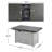 Extendable Rectangle Aluminum Alloy Fire Pit Table