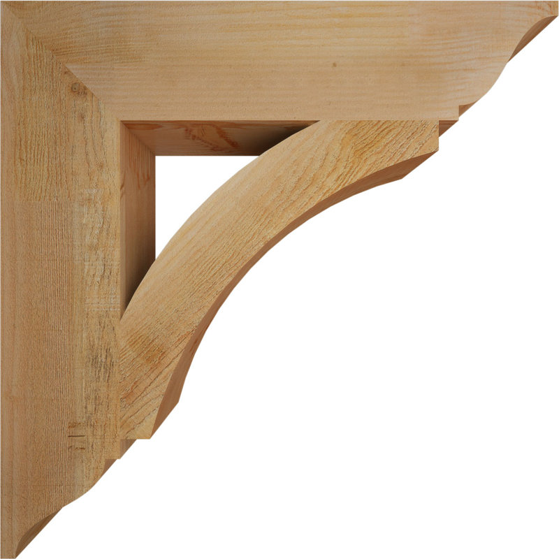 Thorton Traditional Bracket, Douglas Fir (Rough), 28"H x 6"W x 28"D