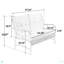 Ensemble de mobilier d'extérieur 4 pièces, ensemble de conversation en osier pour terrasse, canapé en rotin brun avec coussin-825256842