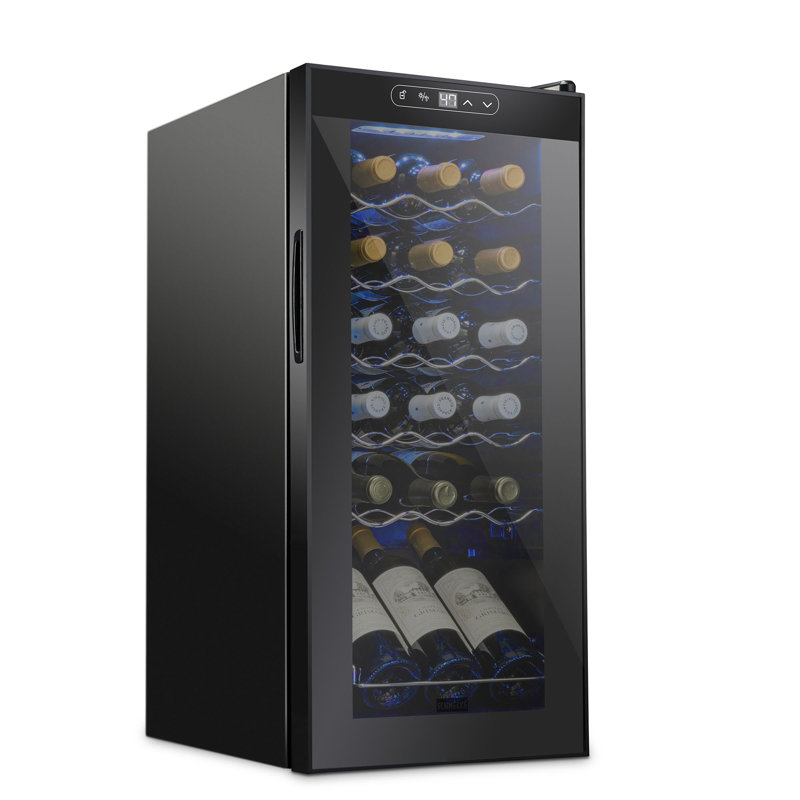 Schmécké Single Zone 16.9'' Freestanding 28 Bottle Wine Refrigerator