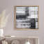 Faded Black White Paint Stroke Color Field Geometric ShapesModern Art Alternative Dramatic Cool, impression sur toile-81670583-81670578