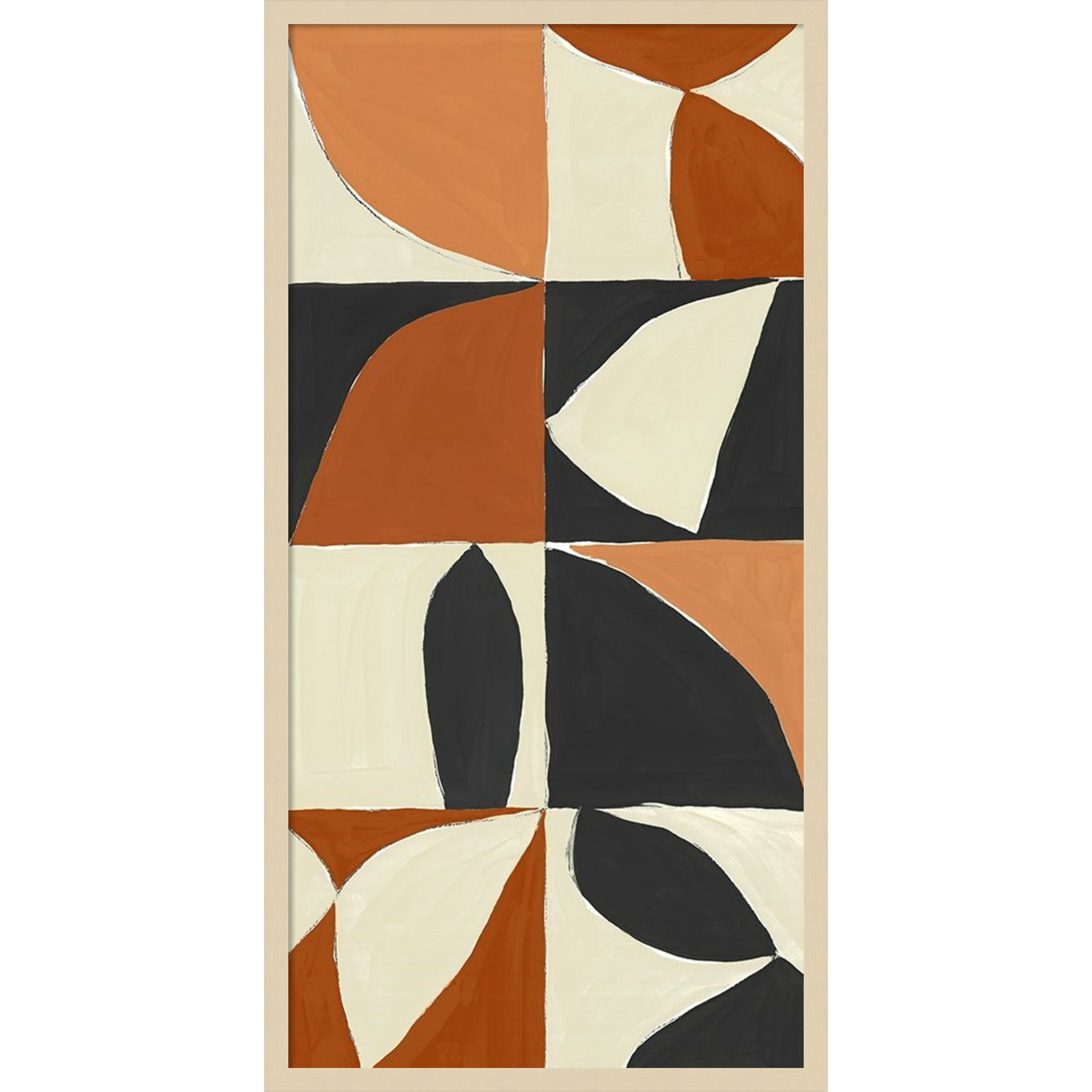 Honoring Matisse Warm by Isabelle Z, Brown, 41" H x 21" W x 1" D