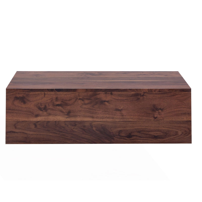 Modern Rectangular Coffee Table, Walnut