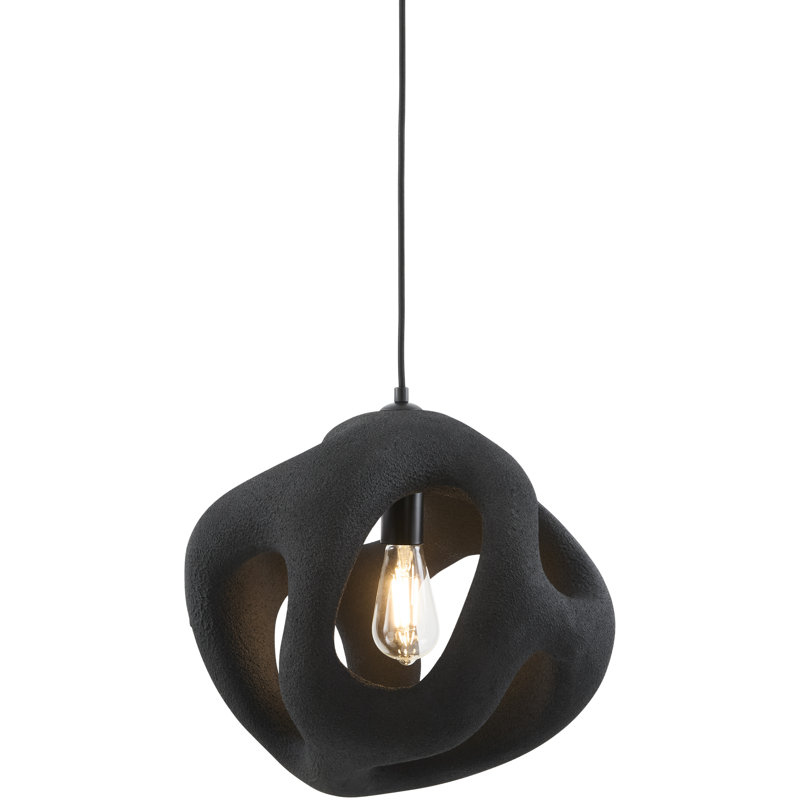 Luminaire suspendu Armster, H 59 po x l 18 po x P 18 po, Noir