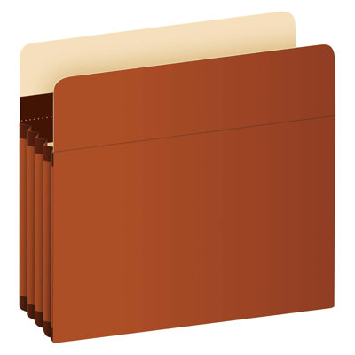 10-Pack Brown 3.5" Expanding Accordion File Pockets, Dupont Tyvek Reinforced Letter Size