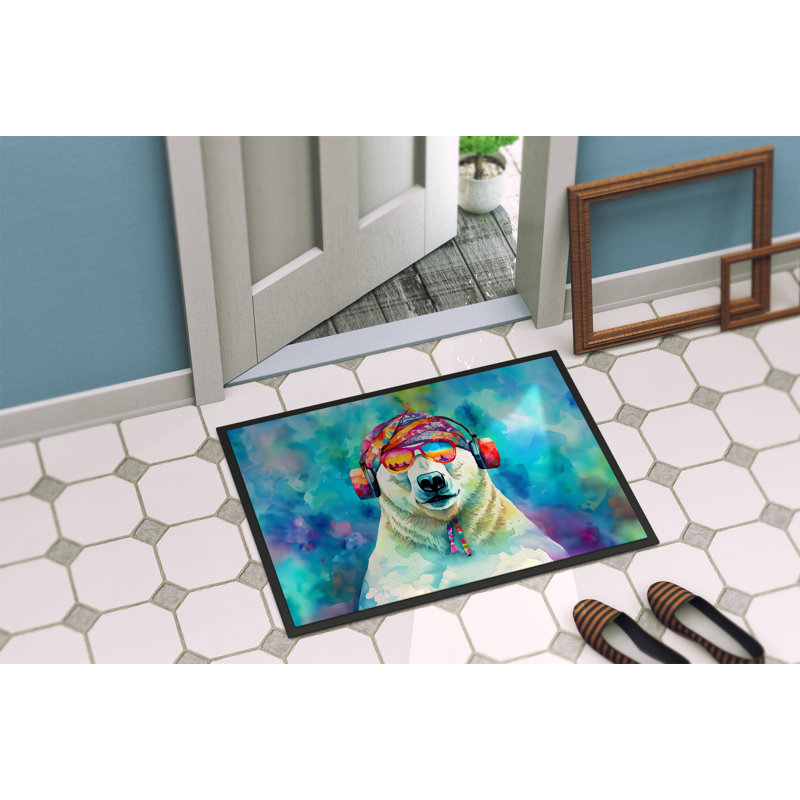 Tapis d'intérieur et extérieur antidérapant Thailen, L 24 po x L 36 po
